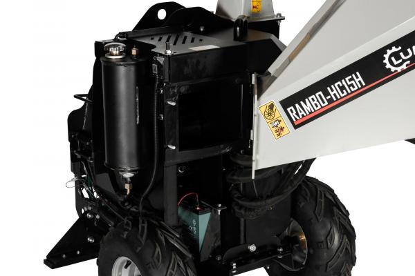 Lumag Benzin-Scheibenradhäcksler mit hydraulischer Einzugswalze RAMBO-HC15H